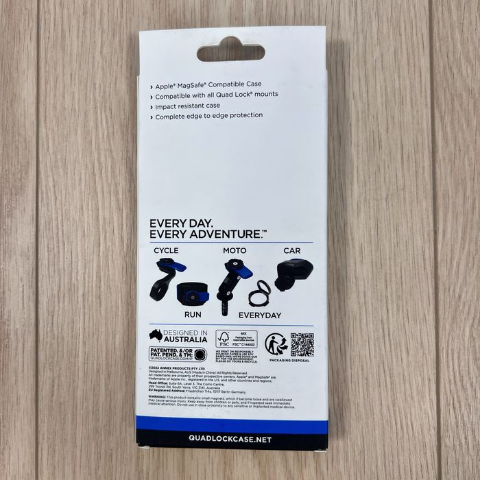 Quad Lock MAG Case за iPhone 13 Pro Max – Черен (MagSafe, калъф, кейс, стойка, магнитен калъф, оригинален)