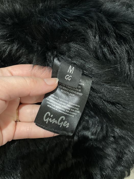 Vestă din blană naturală de miel shearling
