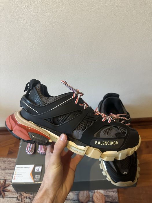 Balenciaga Track Black Grey Red