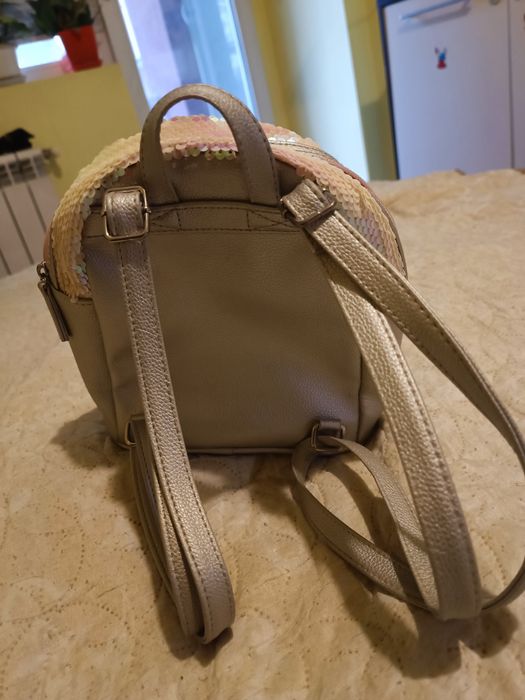 Детска раница YD с розови пайети