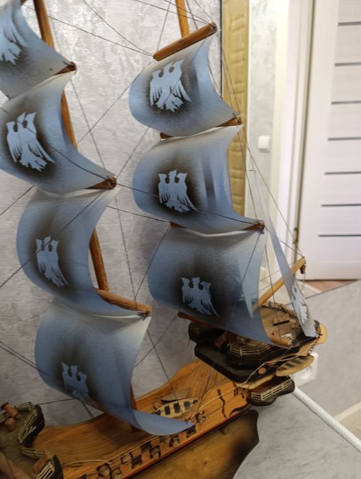 Корабль дерево ручная работа -14000