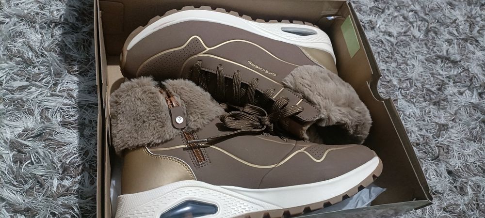 Pantofi sport SKECHERS Uno Rugged - Fall Shimmer pentru femei, maro 40