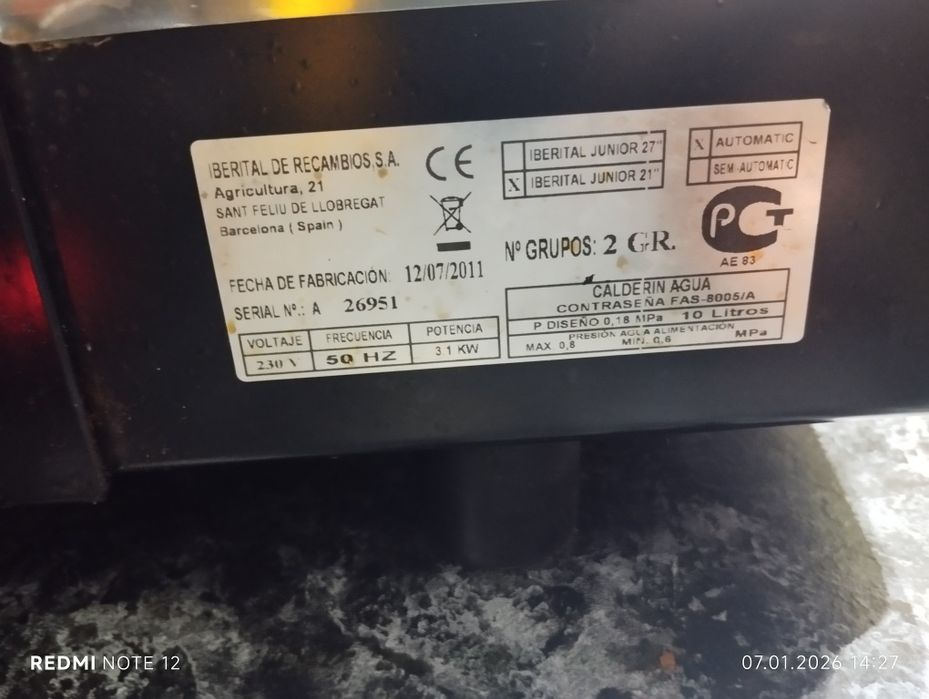 Кофемашина IBERITAL