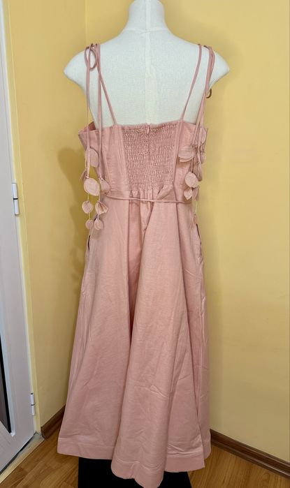 Ленена рокля с памучна подплата L-XL