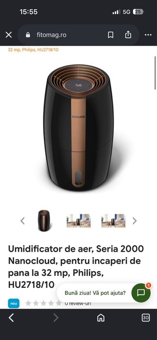 Umidificator de aer Philips Seria 2000