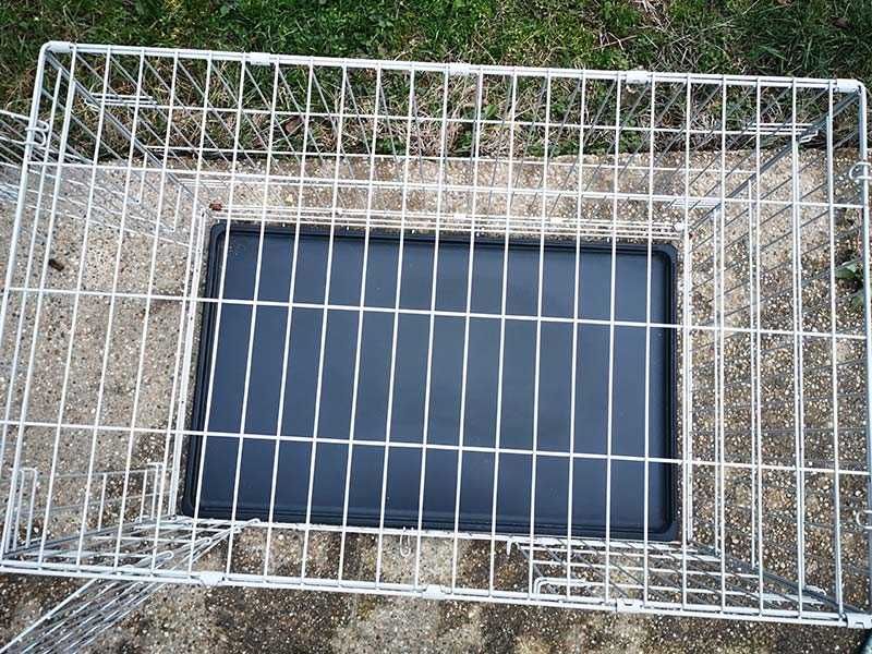 транспортна клетка метална сгъваема 92x59x62см за куче, стационар