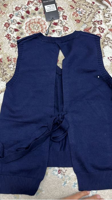 Школьный свитер темно синий