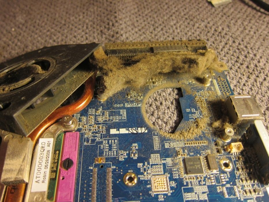 РЕМОНТ ЧИСТКА ноутбука компьютера от пыли и грязи, замена термопасты ...