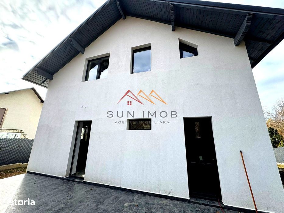 Casa noua, P+M, 4 camere, terasa, teren 550 m2, central, CORNU