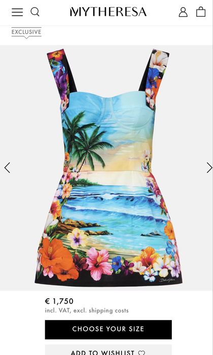 Уникална дамска рокля Dolce and Gabbana