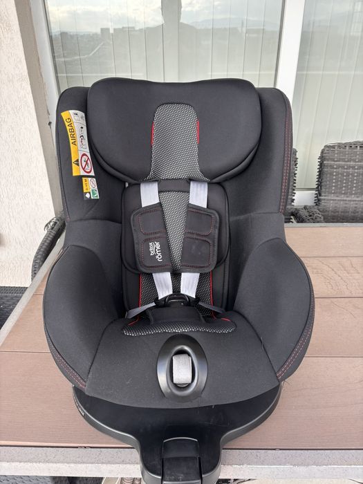 Стол за кола Britax Romer - Dualfix M Plus, IsoFix, i-Size, 61-105 cm, Space Black