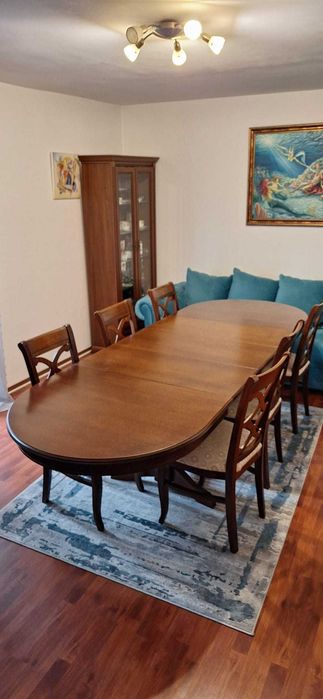 Masă extensibilă, stil Europa + 6 Scaune, stil Borghi