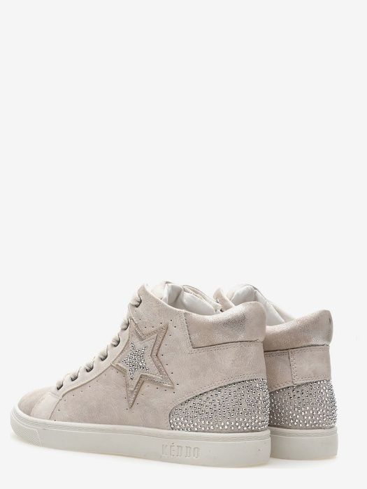 Кеды бежевые со звездами