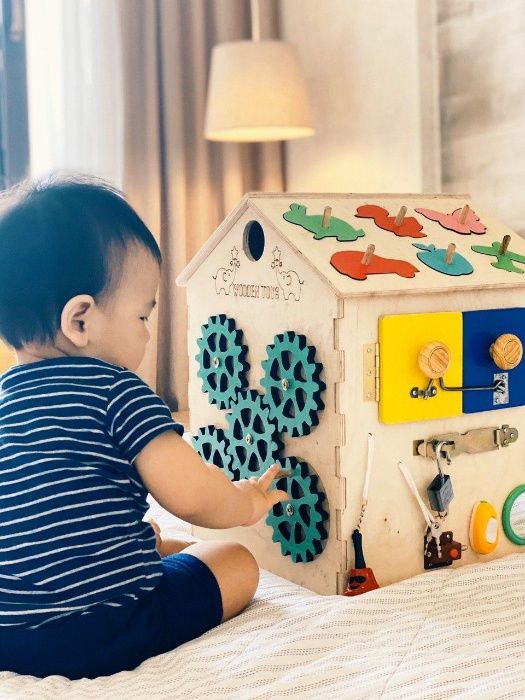 Бизиборд. Бизидомик.Монтесорри (Реальный фото). ЭКО материалы