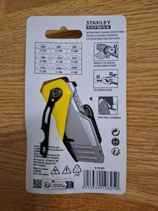 Cutter pliabil lama trapezoidala retractabila Stanley FatMax 0-47-681
