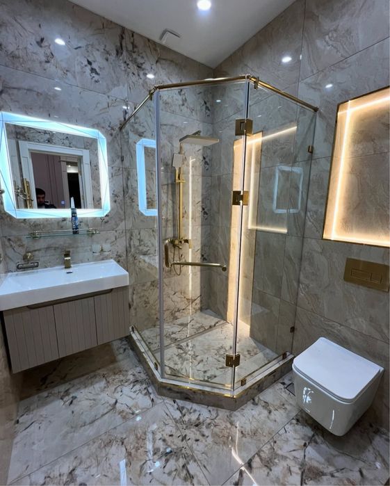 Душевой кабина | стекло | стеклянный перегородка |