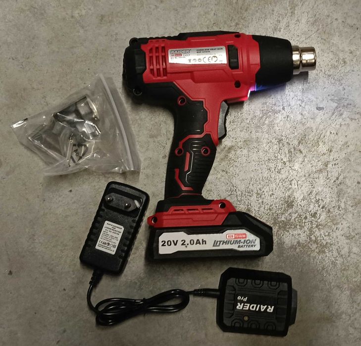 R20 Пистолет акум. за горещ въздух 1x2Ah/Пистолет за боя