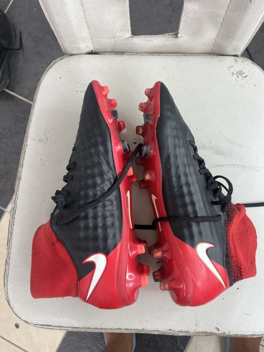 Nike Magista Obra II FG Fire - Black / White / University Red