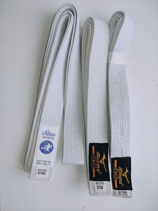 Белые пояса для кимоно