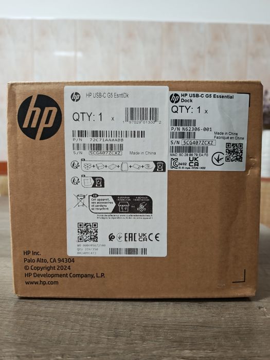 HP Docking Station G5 USB-C Garantie 2 ani
