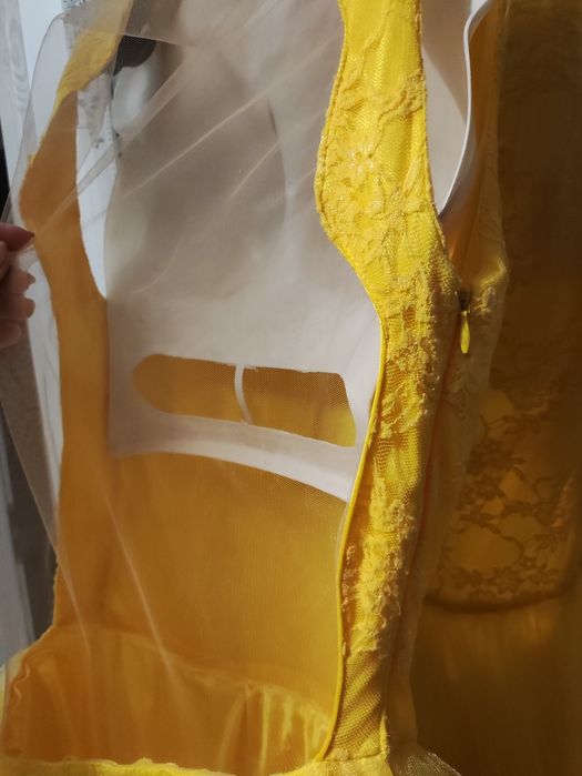 Rochie galbena nunta /botez