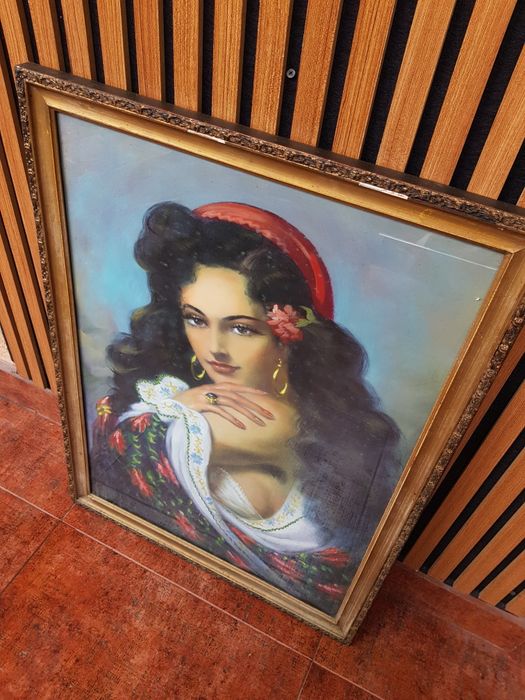 Tablou vintage cu tiganca
