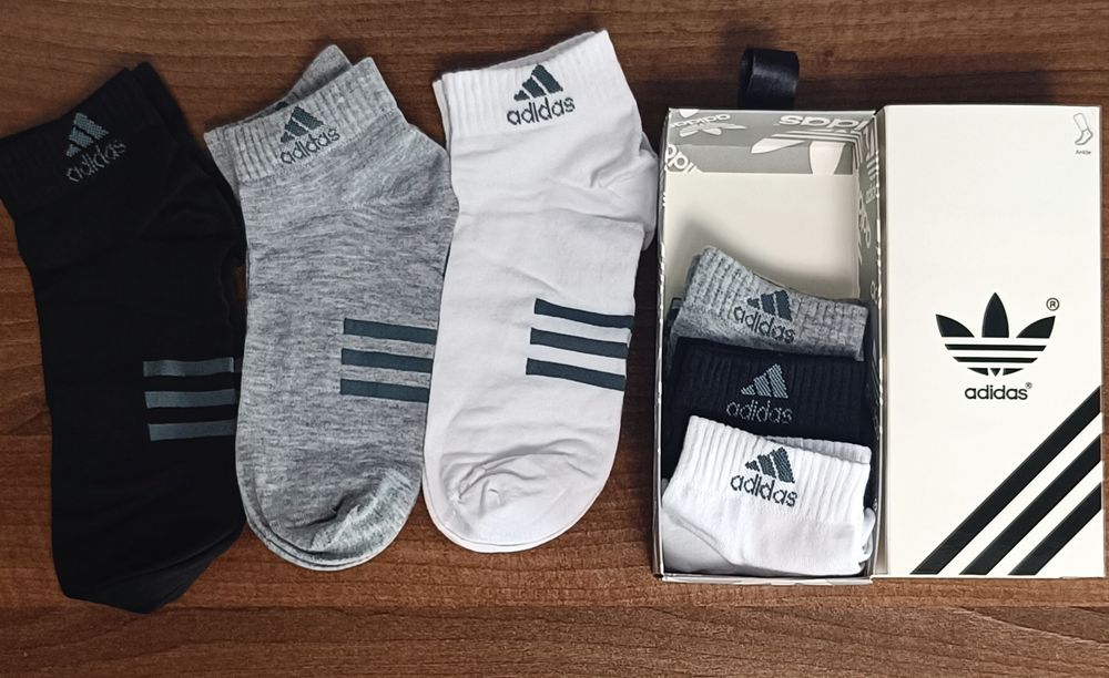 Set 6 perechi sosete Dama Adidas  scurte sau lungi