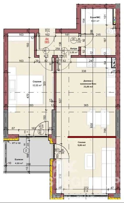3-стаен апартамент в кв. Виница