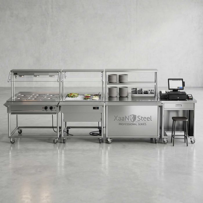Liniya razdachi XaaN Steel / Линия раздачи из нержавейки