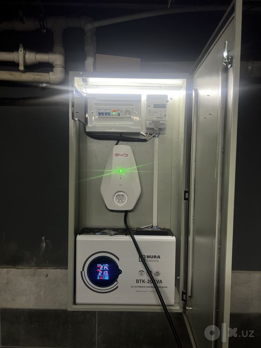 Elektrocar Zaryadka ustanovka