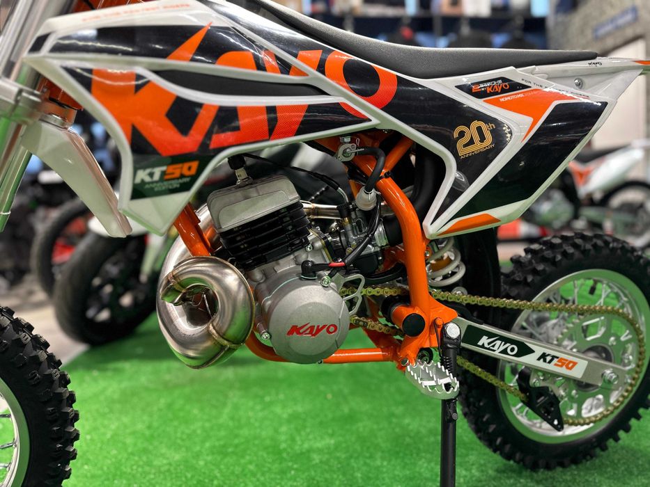 Motocicleta copii AUTOMATA KAYO KT50 + 5ani  (2T,50cc,8.3cp) la MYMOTO
