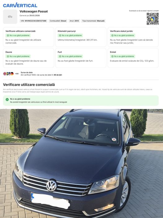 Volkswagen Passat B7 2013 – 2.0 TDI 177 CP Manual