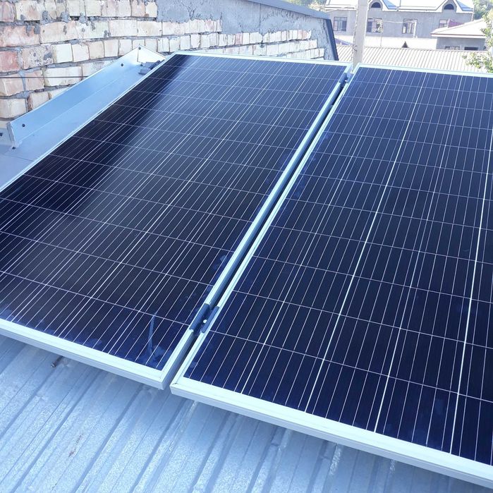 установка солнечных панелей и системы. қуёш панеллари  ўрнатиш