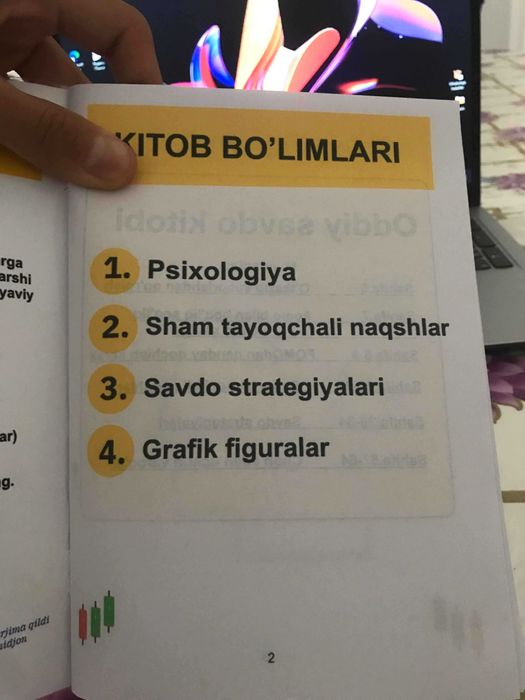Oddiy savdo kitobi Treyding kitobi ozbekcha ruscha xantal