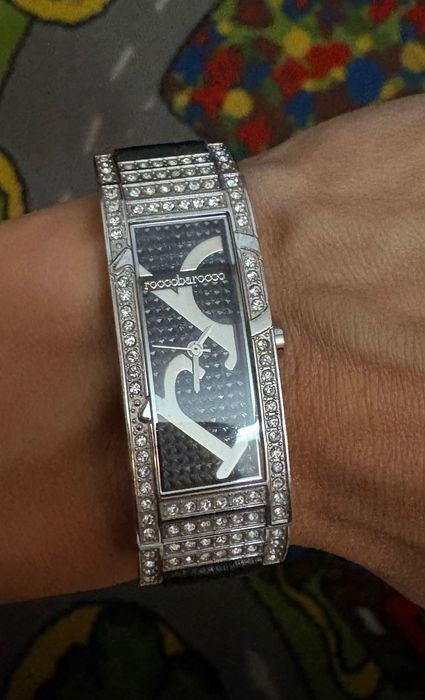 Ceas RoccoBarocco cu cristale Swarovski