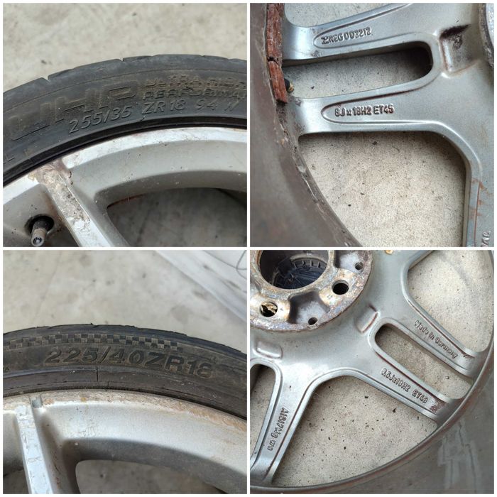 Set 4 Jante aliaj R18 8J 225/40 / 8.5J 255/35 5x112 Mercedes-Benz C W204 2011 / [2007-2014] / (11Y)