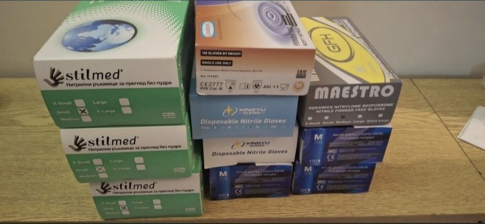 Маски и ръкавици, марли, памуци