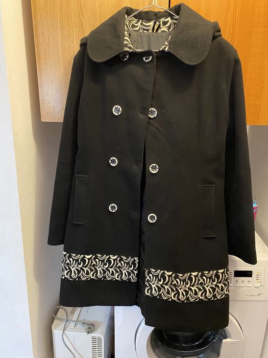 Palton negru m 46