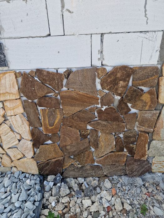 Piatra naturala decorativa/travertin scapitat/poligonala