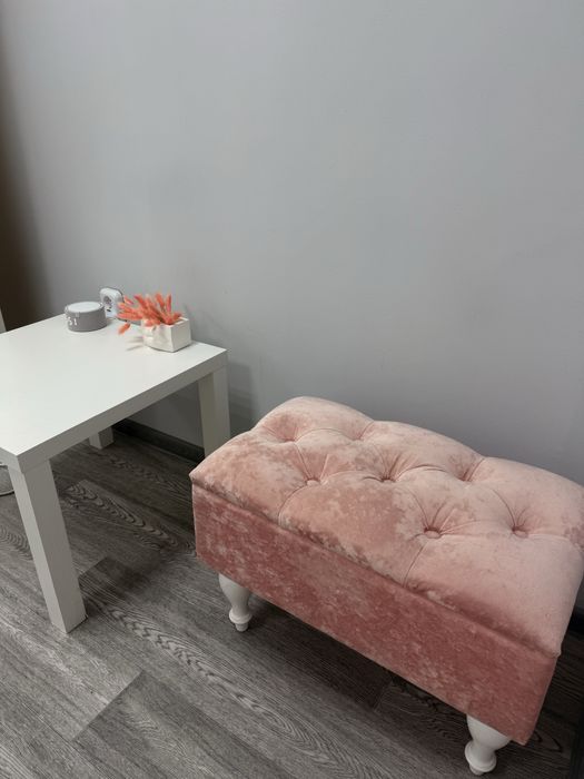 Пуфик нежно-розовый