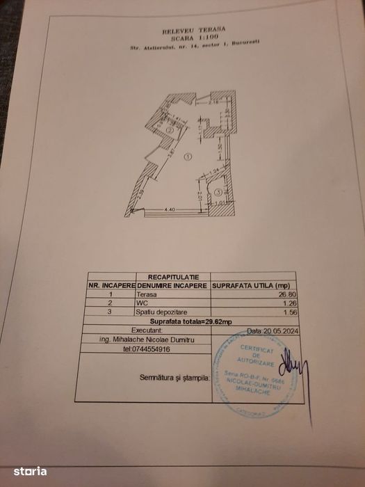Închiriez Spațiu Comercial 200mp Sector 1