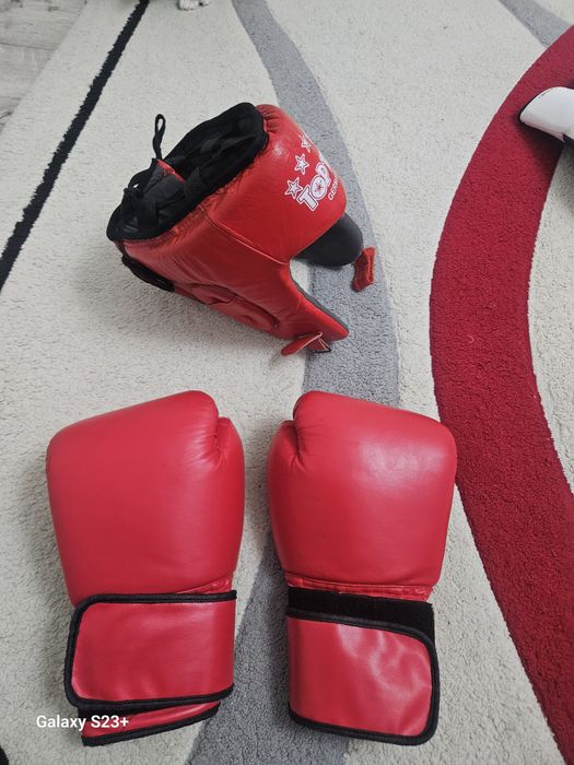 Шлем и боксерские перчатки  6000тг