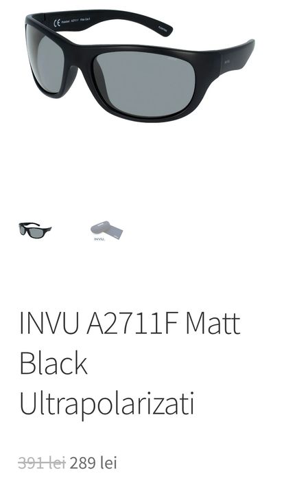 INVU ochelari de soare bărbați ULTRA POLARIZAȚI lavetă + toc SWISS EYEWEAR | produs NOU cu etichetă | transport GRATUIT‼️FAN Courier