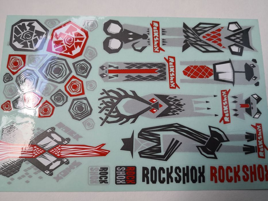 Set Stickere / abtibilduri deosebite ROCK SHOX ORIGINALE !