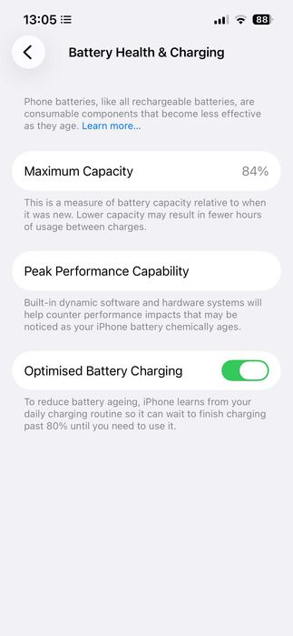 Iphone 13 PRO Gold Impecabil, 128GB, Baterie 84% tine toata ziua