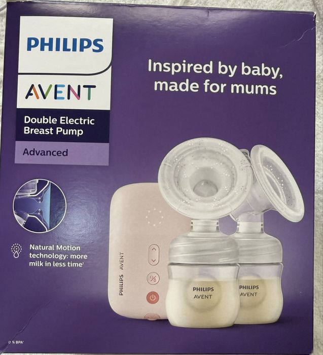 Philips Avent Double Electric Breast Pump Advanced + ПОДАРЪК 40 бр. торбички за съхранение на кърма