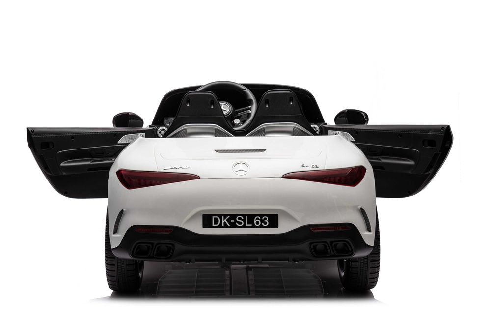 Masinuta electrica pentru 2 copii Mercedes SL63, 4x 35W 12V 10Ah White