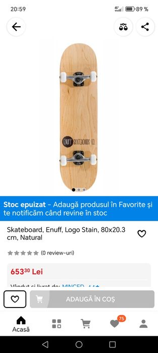 Skateboard nou  cu eticheta