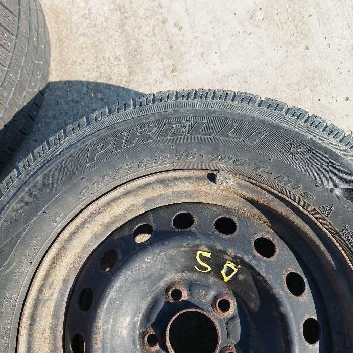 jante tabla + anvelope 215/70r16  M+S -5x114.3 Mitsubishi ,etc