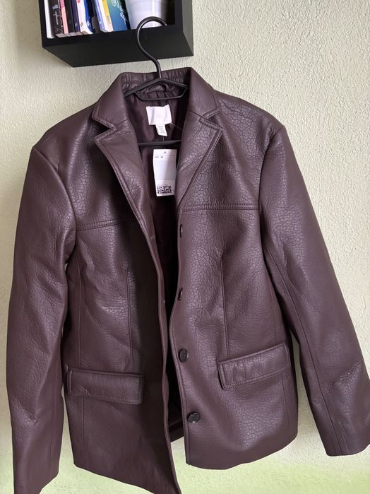Кожено сако H&M